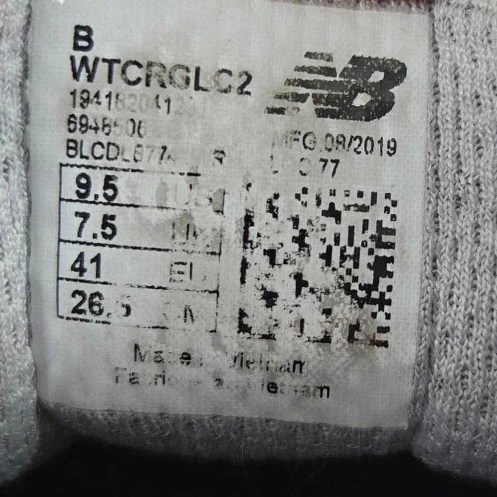 New Balance Fresh Foam Crag TR Trail Shoes Womens 9.5B Grey WTCRGLC2 Hiking
